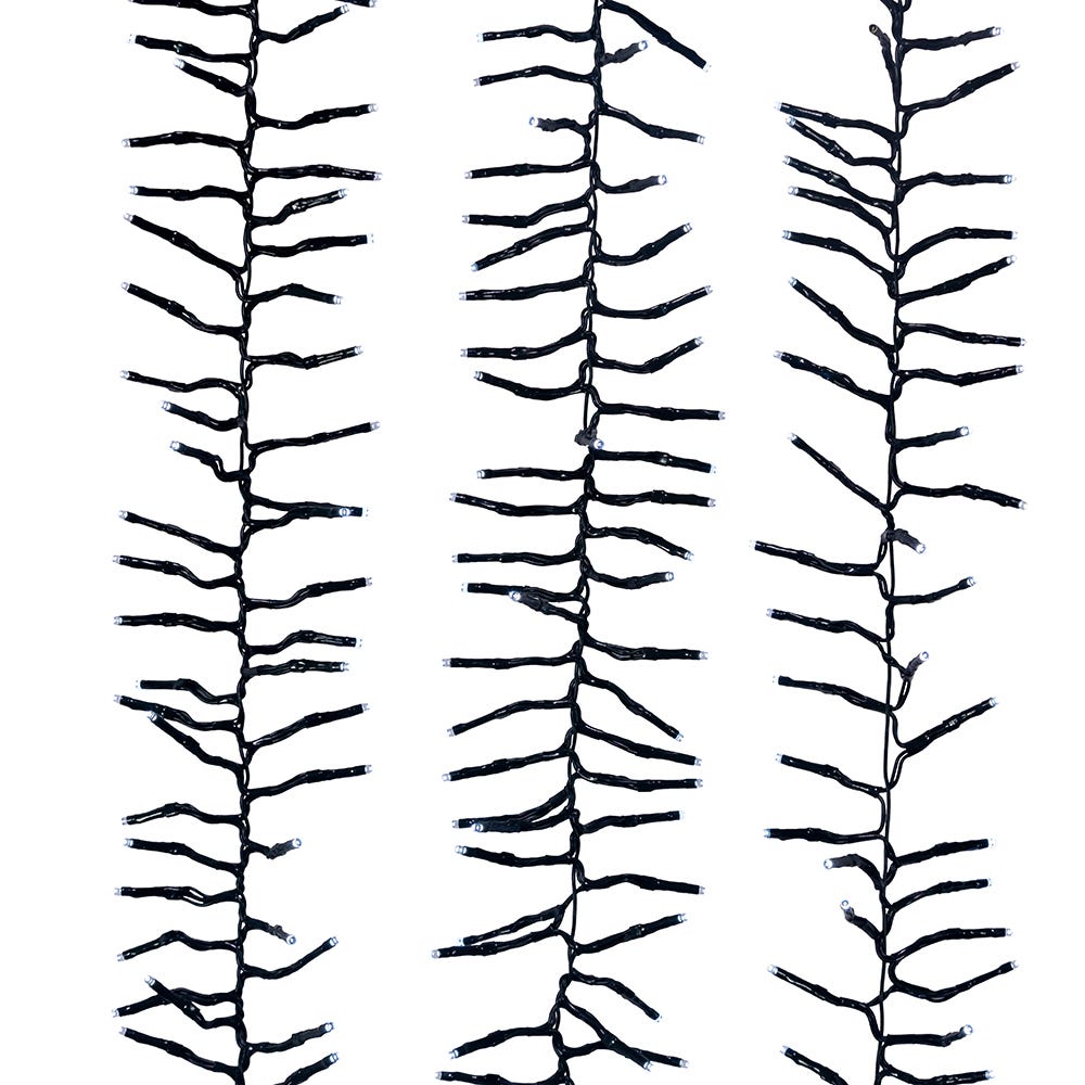 Kurt Adler CUL 1000-Light 33-Foot Cluster Light Set with Cool White 3MM LED Bulbs